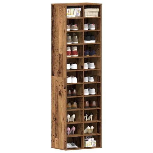 Shoe Cabinet Old wood Engineered wood Tall Shoe Cabinet