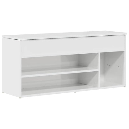 Shoe Bench High gloss white Engineered wood Standard Shoe Bench