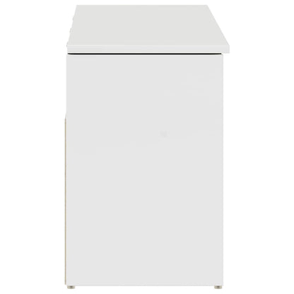 Shoe Bench High gloss white Engineered wood Standard Shoe Bench