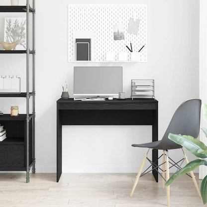 Desk Black Oak 35.4x15.7x28.3" Engineered Wood
