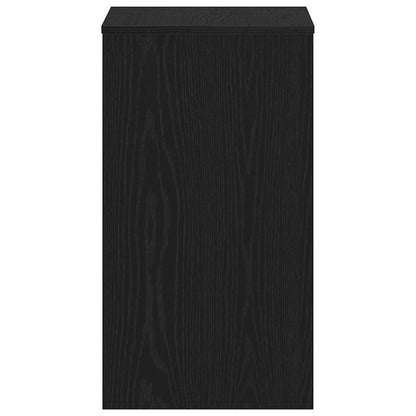 Desk Black Oak 35.4x15.7x28.3" Engineered Wood