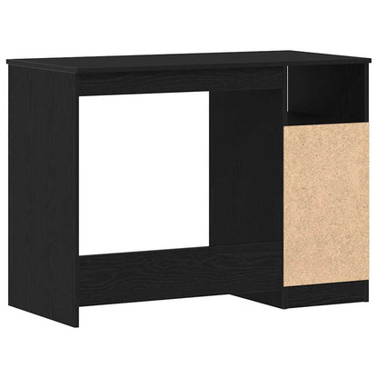 Desk with Drawers Black Oak 40.2x19.7x29.9" Engineered Wood