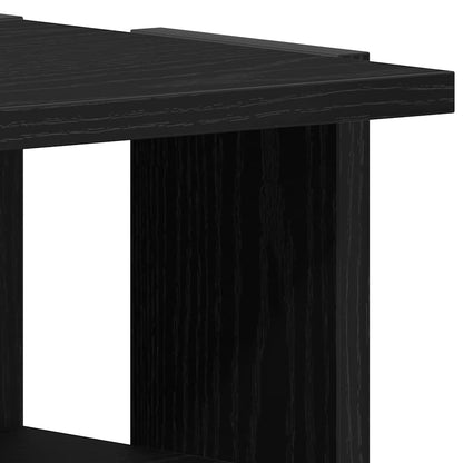 Shoe Cabinet Black Oak 9.8x10.6x40.2" Engineered Wood