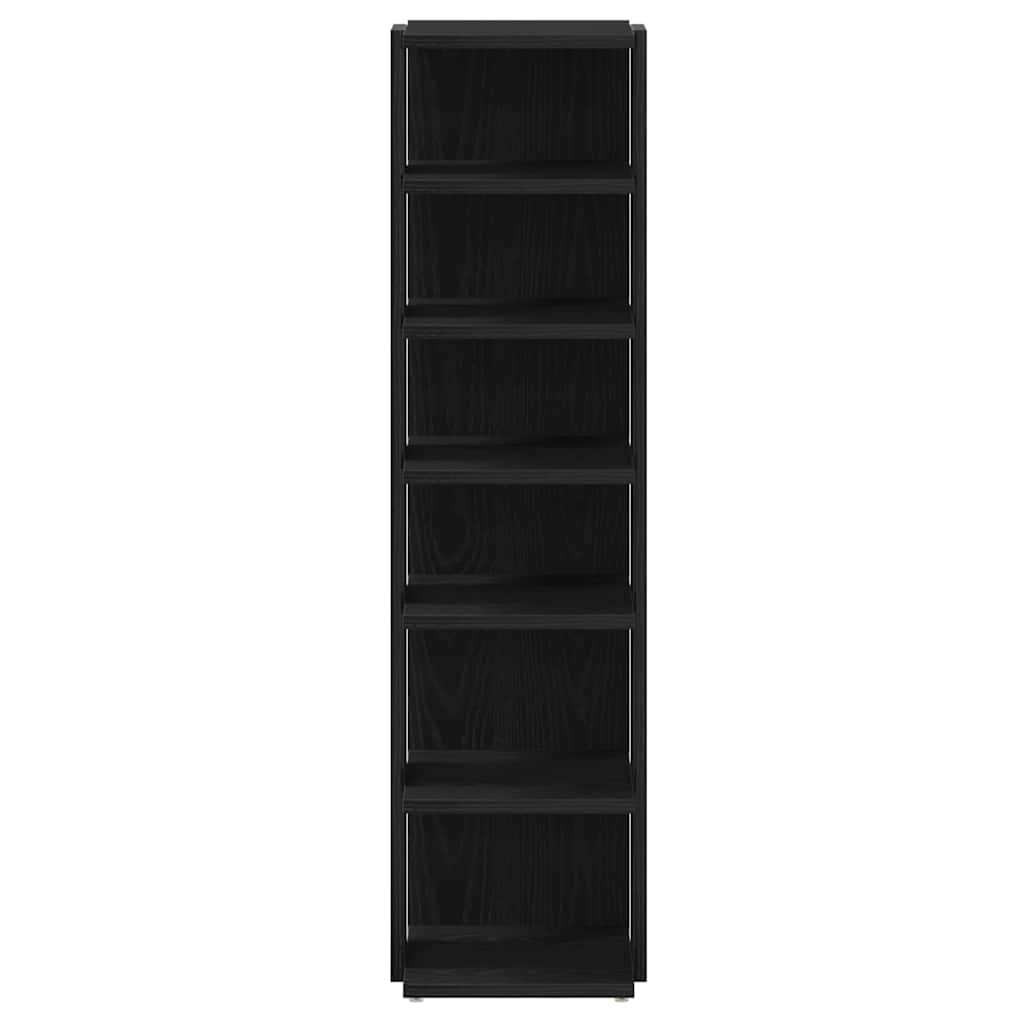 Shoe Cabinets 2 pcs Black Oak 9.8x10.6x40.2" Engineered Wood