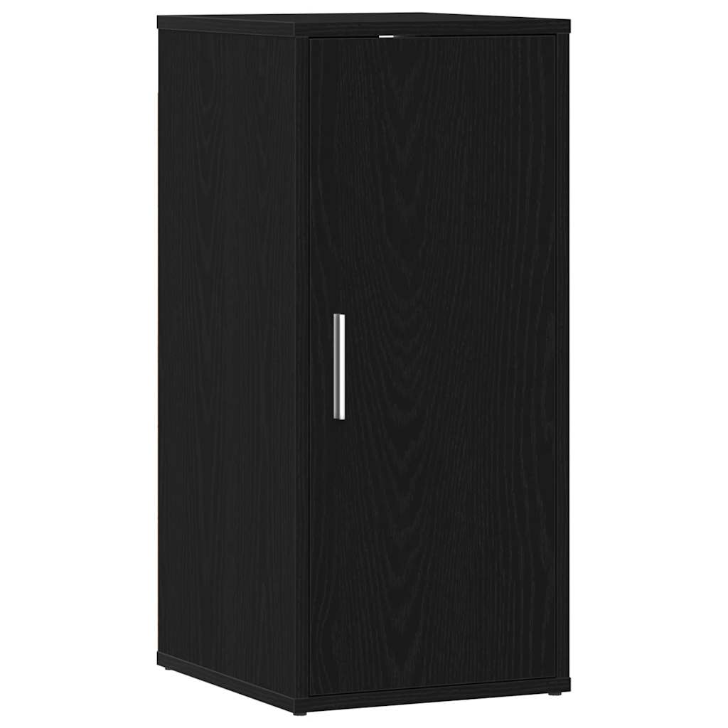 Shoe Cabinet Black Oak Engineered Wood Small Wall mounting