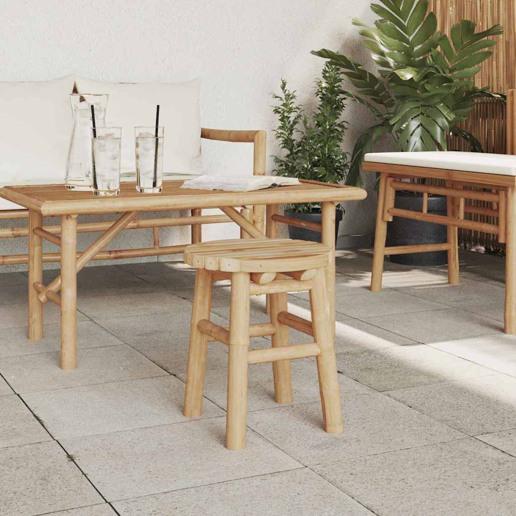 Stool Brown 30 x 30 x 36 cm bamboo