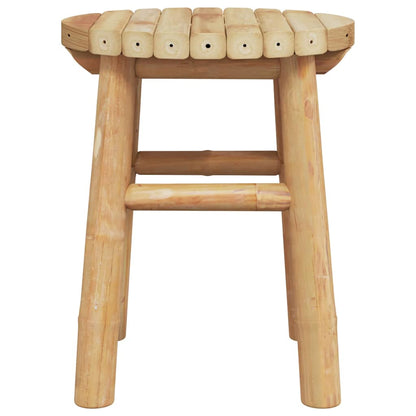 Stool Brown 30 x 30 x 36 cm bamboo