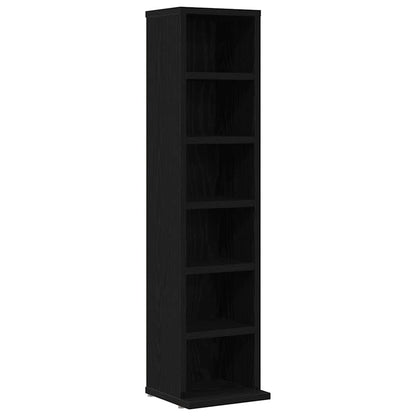 CD Cabinet Black Oak 8.3x7.9x34.6" Engineered Wood
