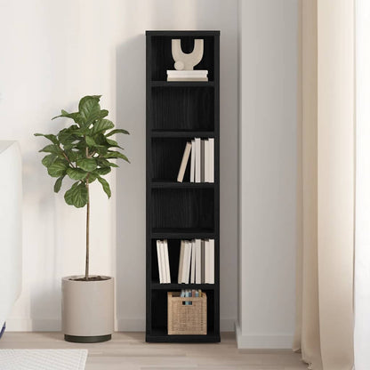 CD Cabinet Black Oak 8.3x7.9x34.6" Engineered Wood