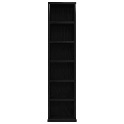 CD Cabinet Black Oak 8.3x7.9x34.6" Engineered Wood