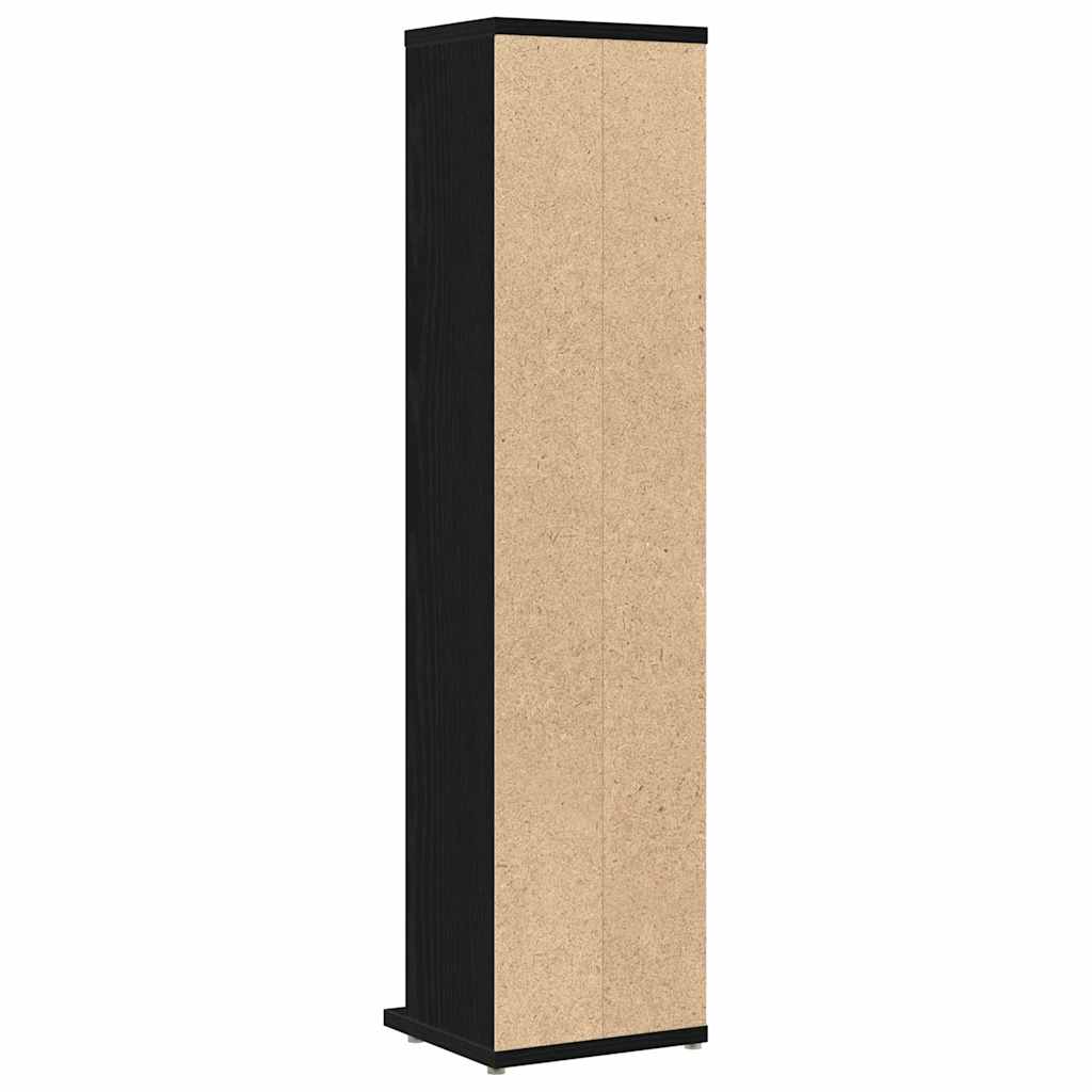 CD Cabinet Black Oak 8.3x7.9x34.6" Engineered Wood