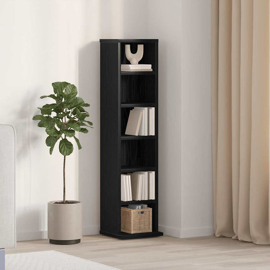 CD Cabinet Black Oak 8.3x7.9x34.6" Engineered Wood