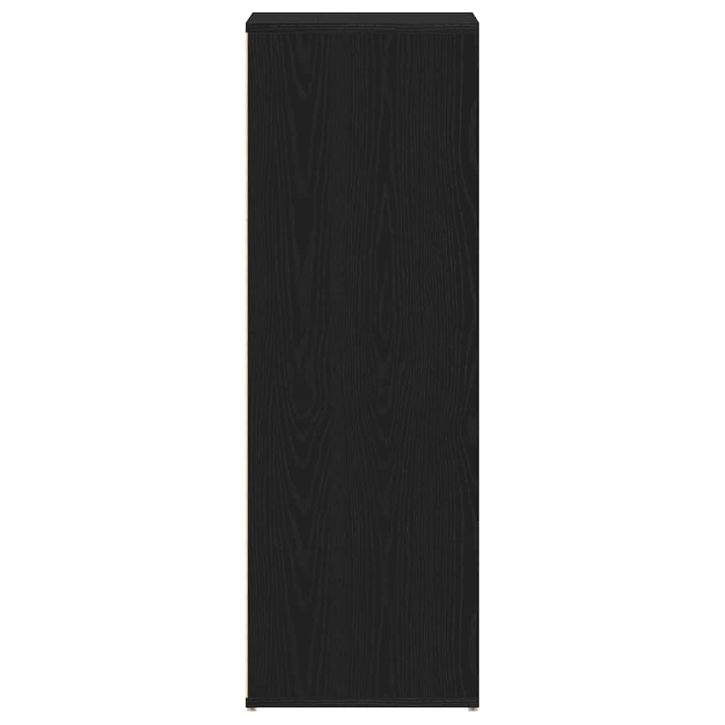 Shoe Rack Black oak Engineered wood 21.3 x 13.4 x 39.6 in