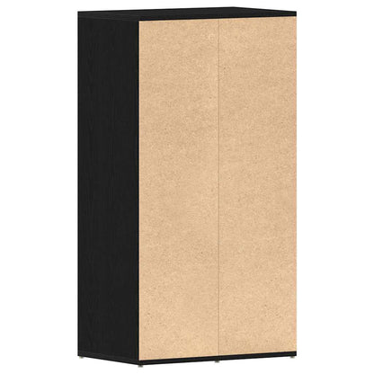 Shoe Rack Black oak Engineered wood 21.3 x 13.4 x 39.6 in