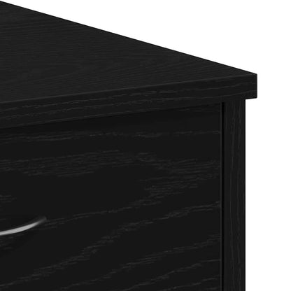 Desk Black Oak 31.50 x 15.75 x 29.53 in Engineered Wood
