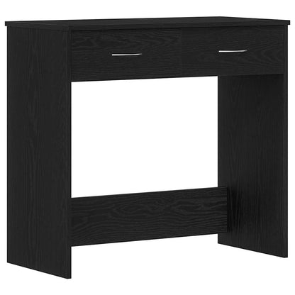 Desk Black Oak 31.50 x 15.75 x 29.53 in Engineered Wood