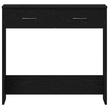 Desk Black Oak 31.50 x 15.75 x 29.53 in Engineered Wood