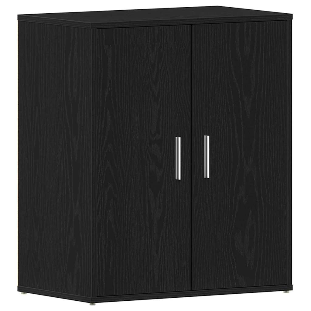 Shoe Cabinet Black Oak 23.62 x 13.78 x 27.56 in Engineered Wood