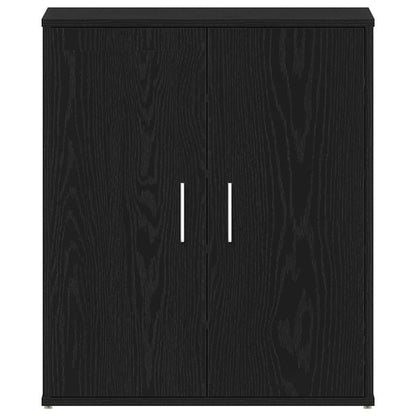 Shoe Cabinet Black Oak 23.62 x 13.78 x 27.56 in Engineered Wood