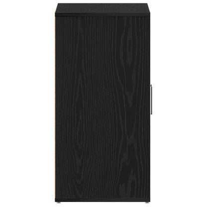 Shoe Cabinet Black Oak 23.62 x 13.78 x 27.56 in Engineered Wood