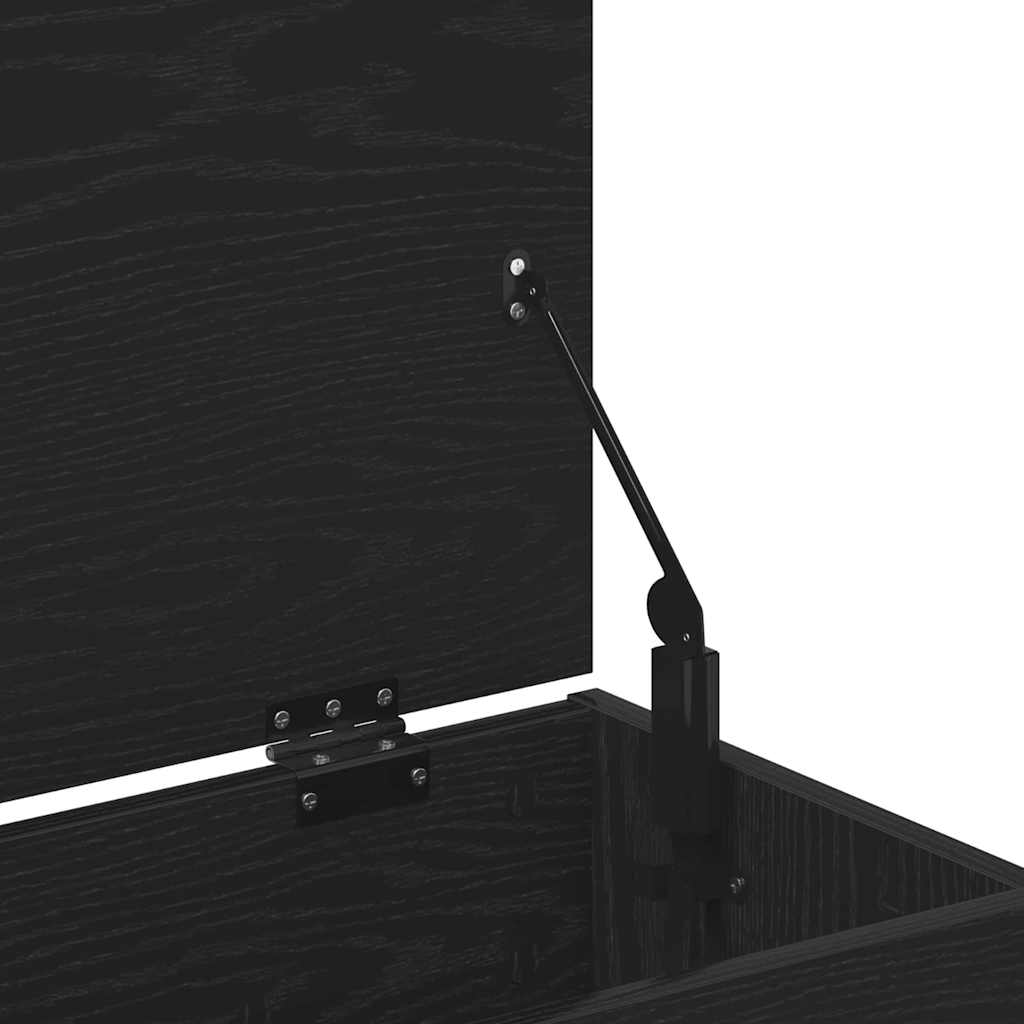 Shoe Bench Black Oak 23.62 x 11.81 x 17.72 in Engineered Wood