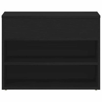 Shoe Bench Black Oak 23.62 x 11.81 x 17.72 in Engineered Wood