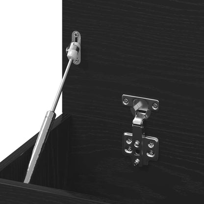 Shoe Bench Black Oak 31.50 x 11.81 x 17.72 in Engineered Wood