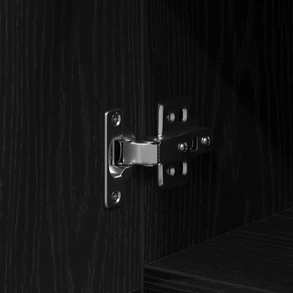 Desk Black Oak 39.37 x 19.69 x 29.53 in Engineered Wood