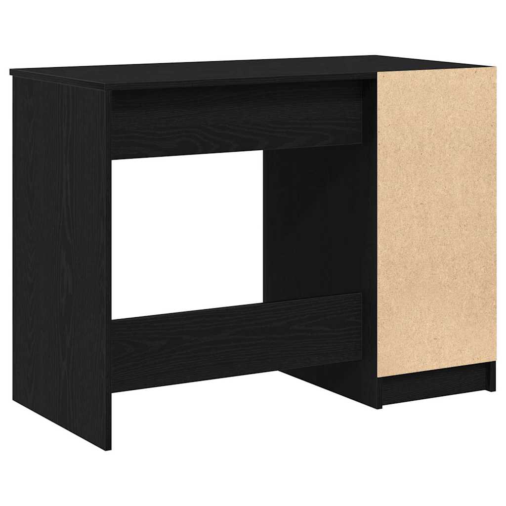 Desk Black Oak 39.37 x 19.69 x 29.53 in Engineered Wood
