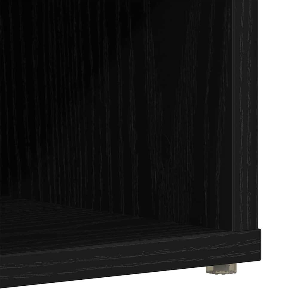 Shoe Cabinet Black Oak 20.47 x 11.81 x 19.88 in Engineered Wood
