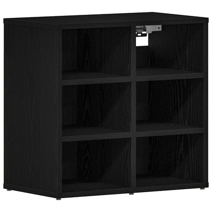 Shoe Cabinet 2 pcs Black Oak 20.47 x 11.81 x 19.88 in