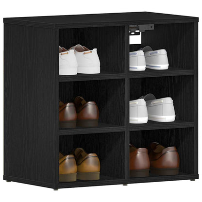 Shoe Cabinet 2 pcs Black Oak 20.47 x 11.81 x 19.88 in