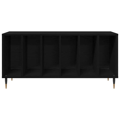 Record Cabinet with Shelf Black Oak 39.37 x 14.96 x 18.90 in