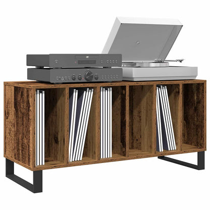 Record Cabinet with Shelf Old wood 39.37 x 14.96 x 18.90 in