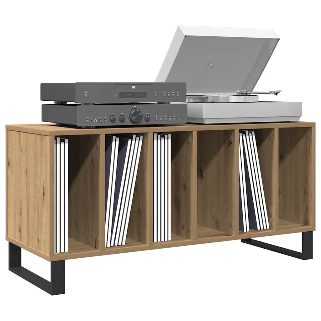 Record Cabinet with Shelf Artisan oak 39.37 x 14.96 x 18.90 in