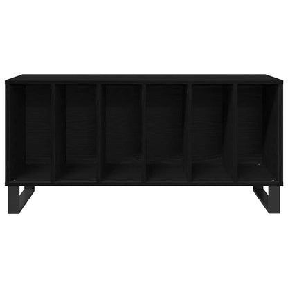 Record Cabinet with Shelf Black Oak 39.37 x 14.96 x 18.90 in