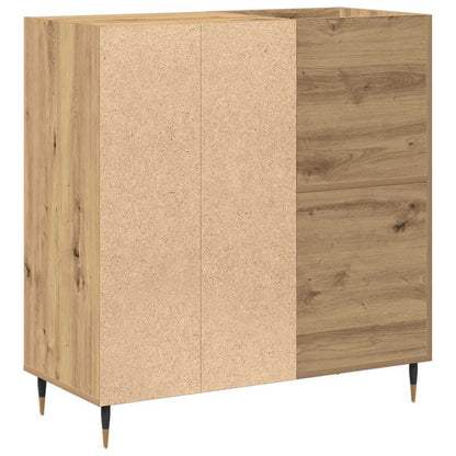 Record Cabinet with Shelf Artisan oak 33.46 x 14.96 x 35.04 in
