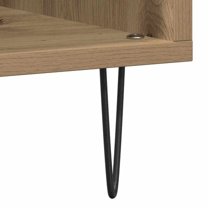 Record Cabinet with Shelf Artisan oak 33.46 x 14.96 x 35.04 in