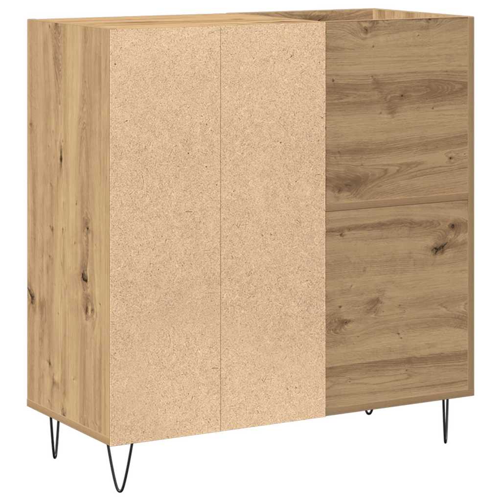 Record Cabinet with Shelf Artisan oak 33.46 x 14.96 x 35.04 in