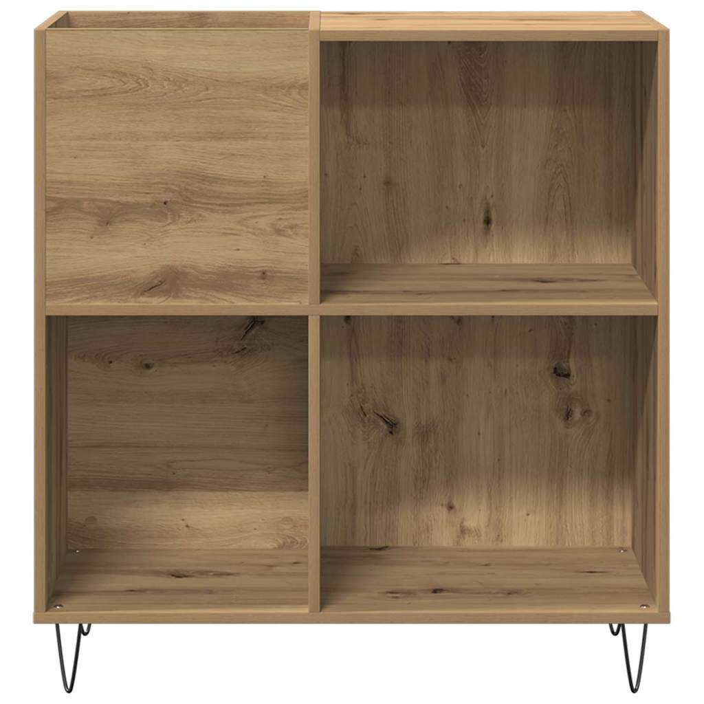 Record Cabinet with Shelf Artisan oak 33.46 x 14.96 x 35.04 in