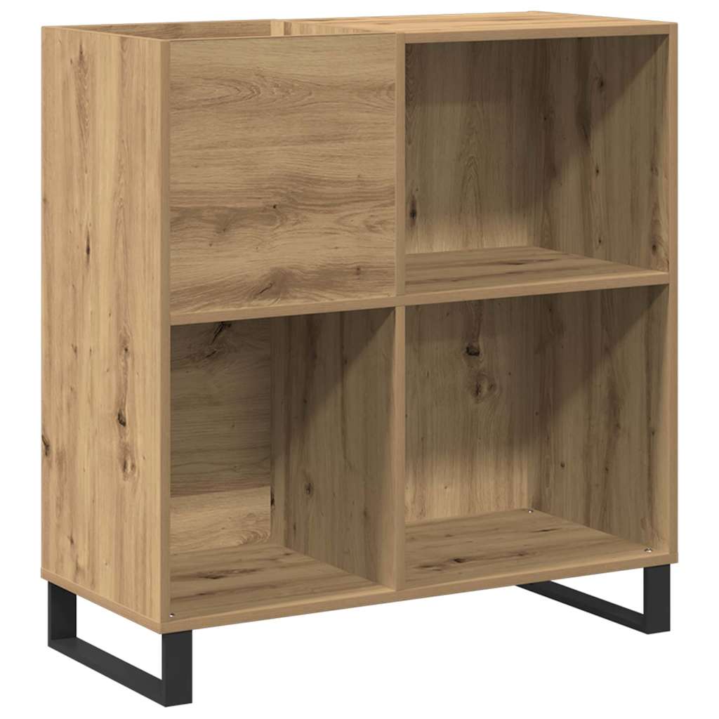 Record Cabinet with Shelf Artisan oak 33.46 x 14.96 x 35.04 in
