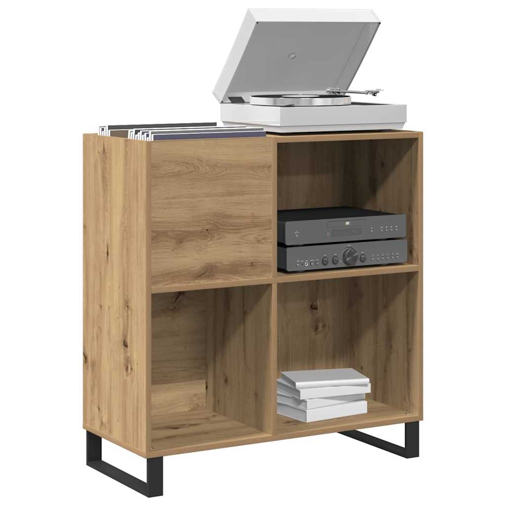 Record Cabinet with Shelf Artisan oak 33.46 x 14.96 x 35.04 in