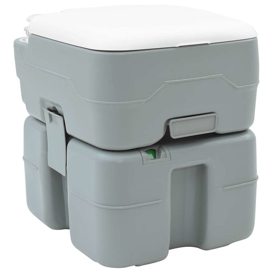 Camping Toilet Gray 41.5 x 36.5 x 42 cm Plastic
