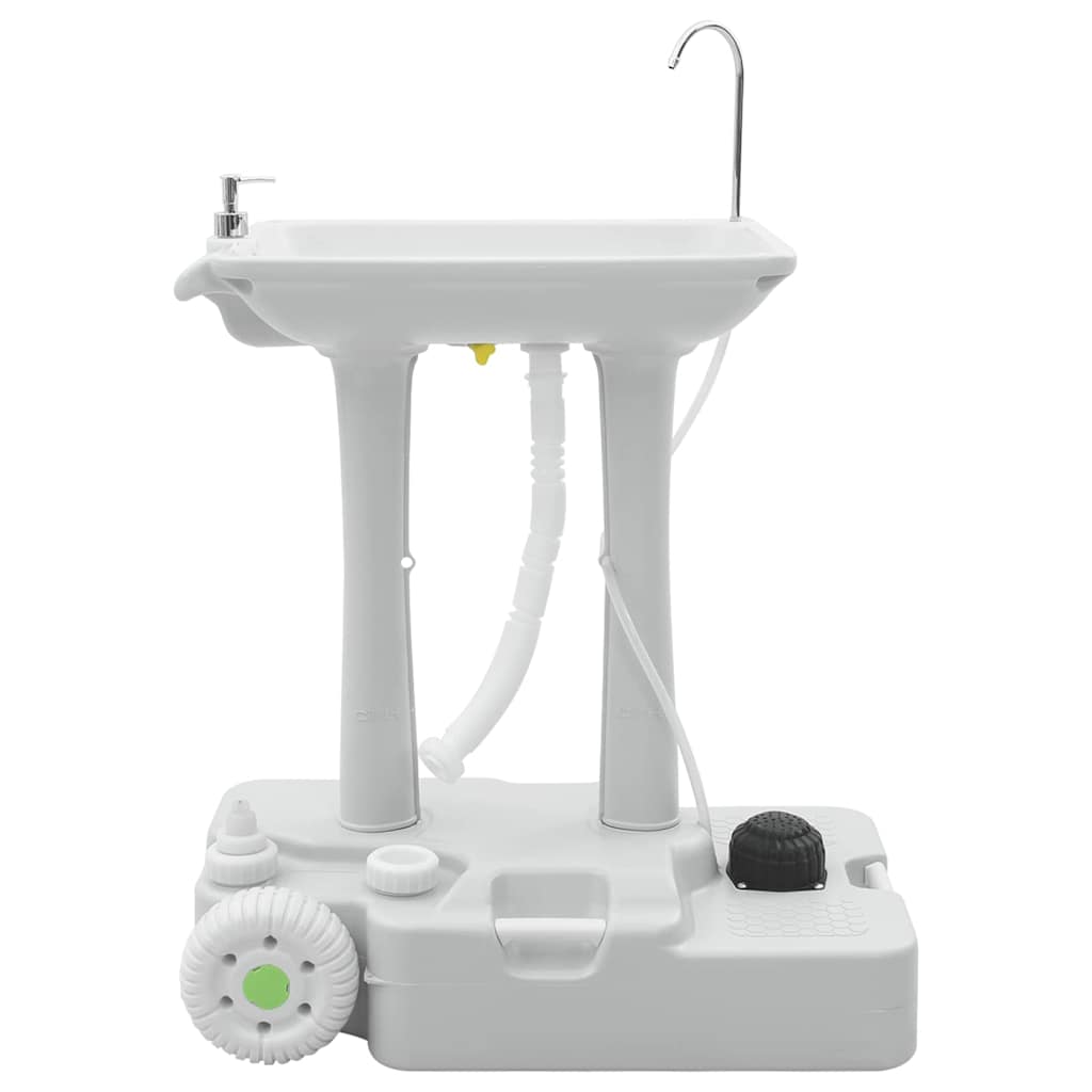 Camping Handwash Stand Gray 72 x 42 x 103 cm Plastic