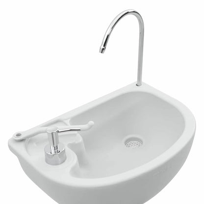 Camping Toilet 2 pcs Grey and White 50.5 x 33 x 103 cm
