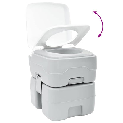 Camping Toilet Gray 41.5 x 36.5 x 42 cm