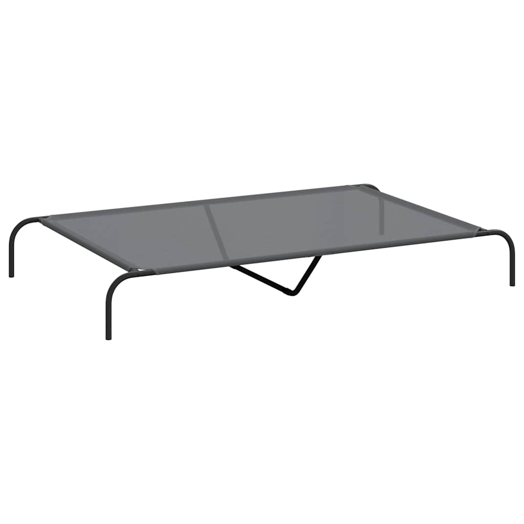 Elevated Dog Bed Gray 59.1"x35.4"x7.9" Textilene and Steel