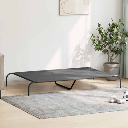 Elevated Dog Bed Gray 59.1"x35.4"x7.9" Textilene and Steel