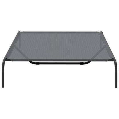 Elevated Dog Bed Gray 59.1"x35.4"x7.9" Textilene and Steel