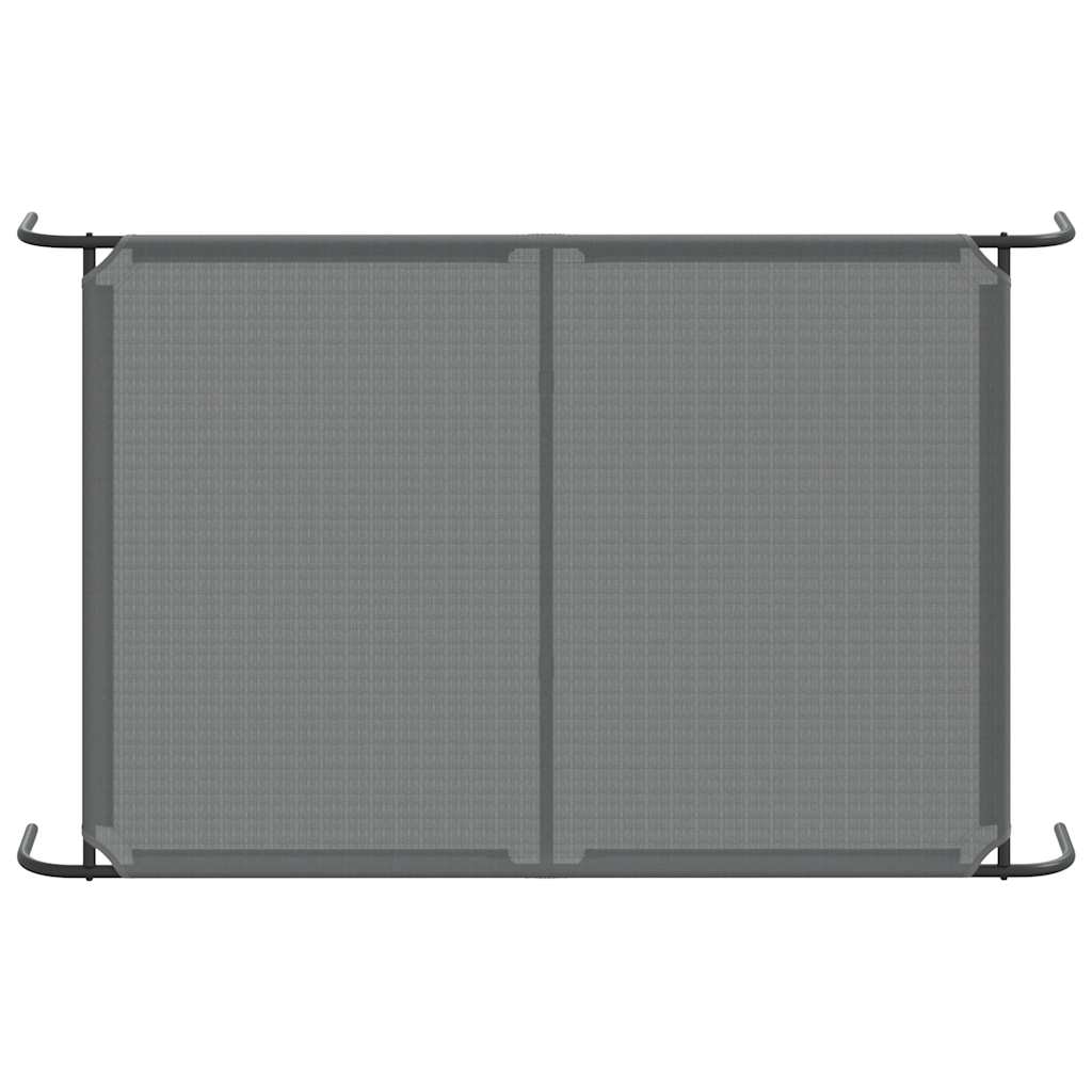 Elevated Dog Bed Gray 59.1"x35.4"x7.9" Textilene and Steel